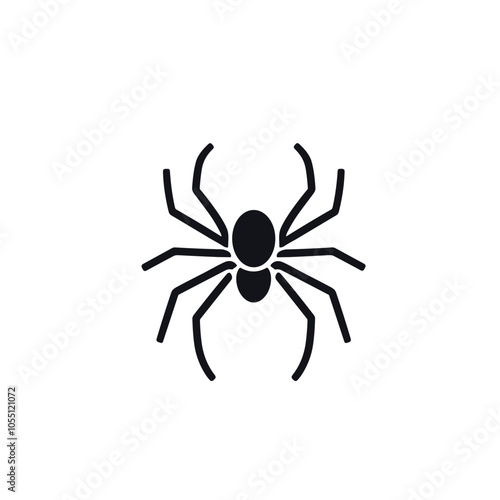 Vector Spider Illustration with Clean Lines