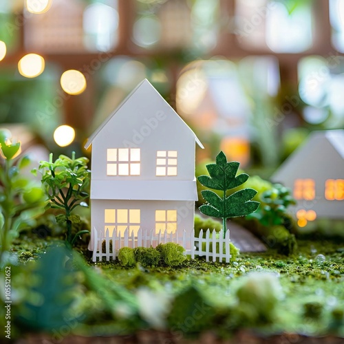 Wallpaper Mural house in the garden Torontodigital.ca