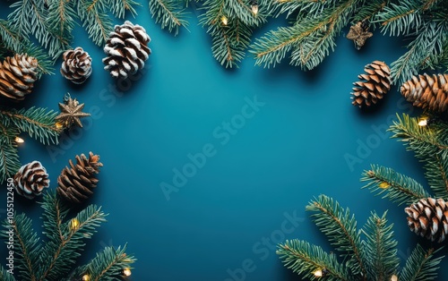 christmass blue background