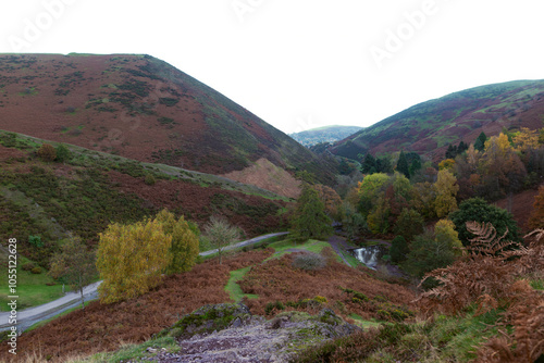 Autumn in Carding Mill Valley, Shropshire, England.