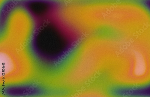 Wallpaper Mural Acid neon grainy gradient abstract background, color blending effect, aesthetic texture Torontodigital.ca