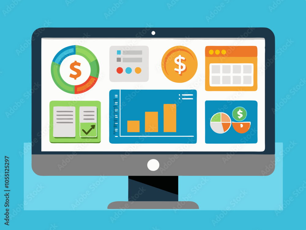 Modern design concept with flat icons for business, technology, and web applications,Business Icons Set for Office and Technology Infographics Modern design concept with flat icons for business, technology, and web applications,Business Icons Set for Office and Technology Infographics