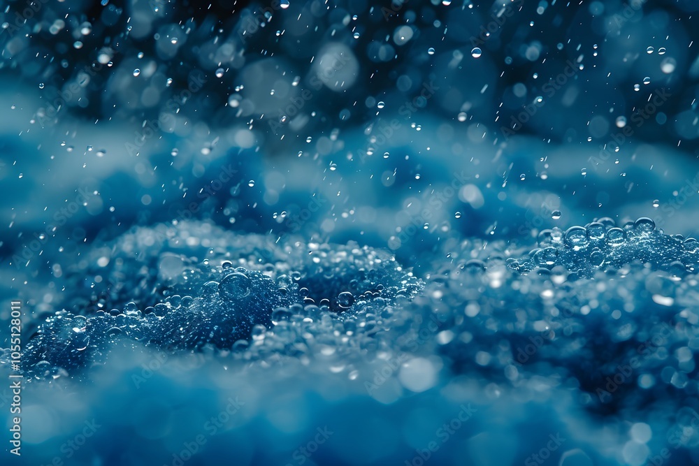 Abstract Water Droplets in Motion for Nature and Texture Design Abstract Water Droplets in Motion for Nature and Texture Design