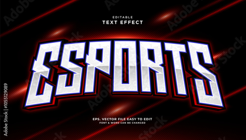 Esport 3d editable text effect