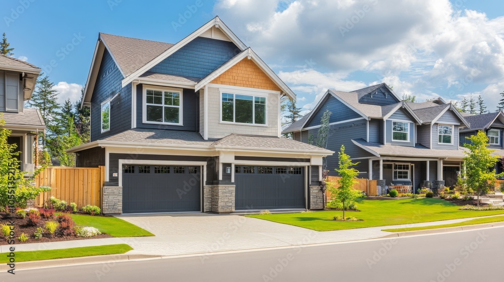 Modern Suburban Home with Inviting Design and Atmosphere Modern Suburban Home with Inviting Design and Atmosphere