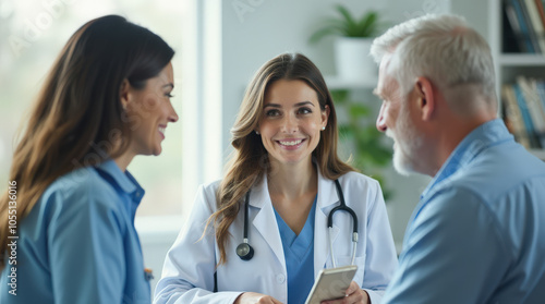 Professional Healthcare Consultation Photo - Doctors, Nurses, and Medical Team with Patients for Stock Use