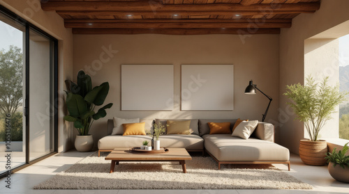 Wallpaper Mural Luxury Minimalist Interior with Natural Light: Modern Tuscan Villa Design for Art Mockup and Interior Inspiration Torontodigital.ca