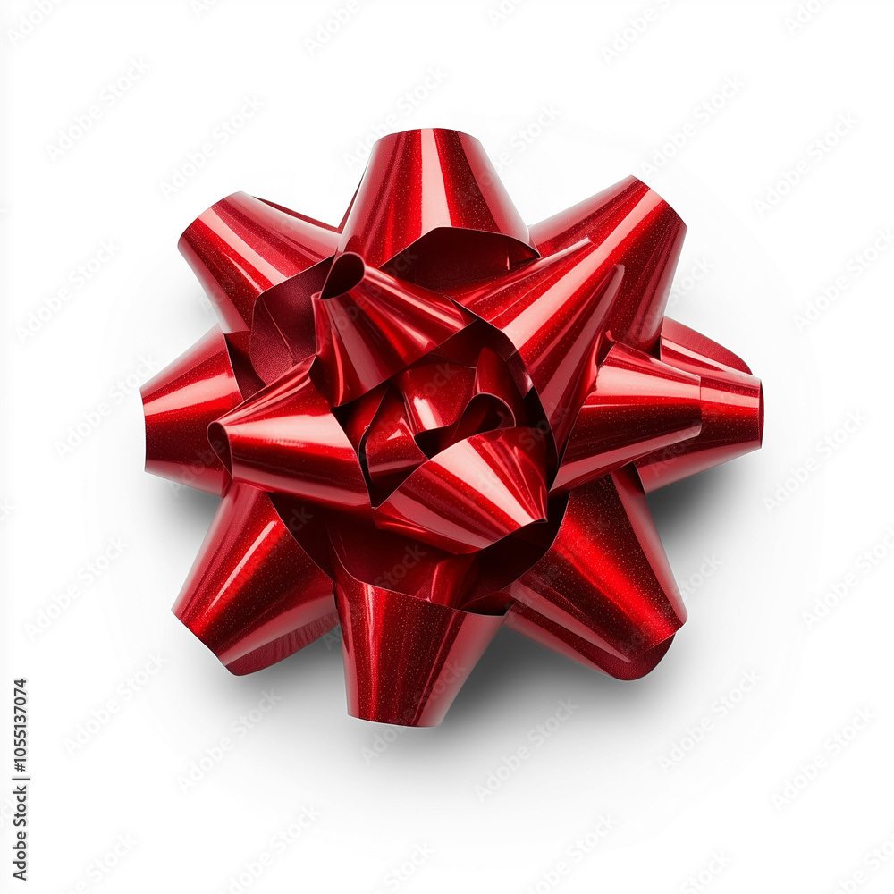 Red bow, white background, high resolution, no blur effect. Red bow, white background, high resolution, no blur effect.