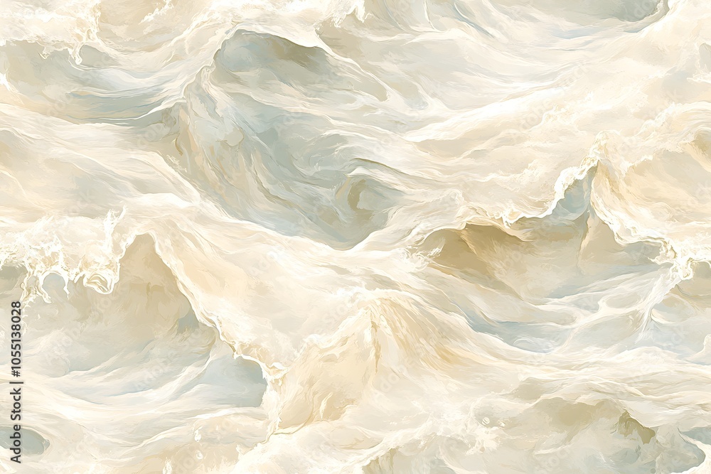 Fototapeta premium Light water ripples texture background 3, seamless, tiled