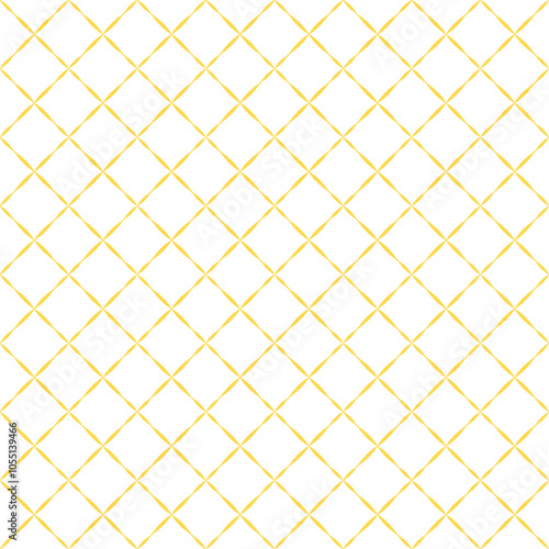 Simple square geometric seamless pattern. Decorative ornament. Monochrome grid, net, lattice. Abstract background, backdrop, wallpaper, fabric, surface design. Vector.