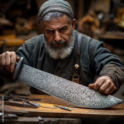 The timeless art of traditional damascus steel forging a deep dive into the craft cult of metalwork mastery photo