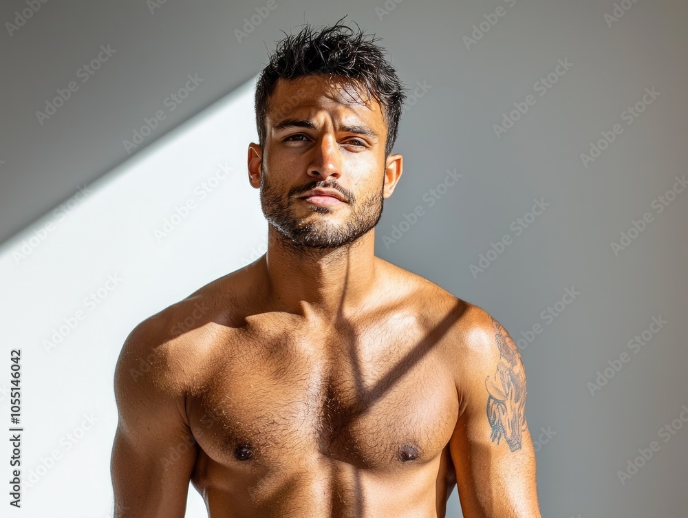 Proud Mixed Race Man in Natural Light Proud Mixed Race Man in Natural Light