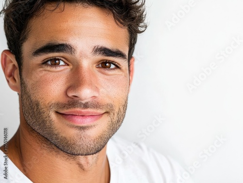 Relaxed Light-Skinned Man with a Friendly Expression