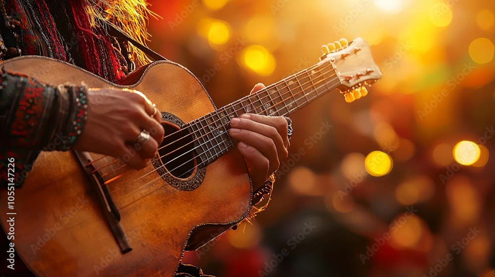Obraz premium Guitar player intimate