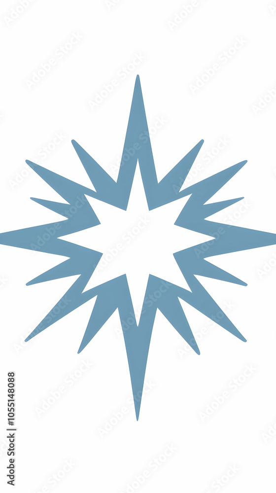 A blue star with white center, radiating light, symbolizes guidance and hope. A blue star with white center, radiating light, symbolizes guidance and hope.