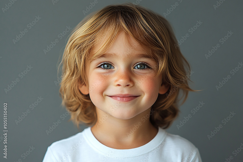 portrait of an white little boy with a smile portrait of an white little boy with a smile