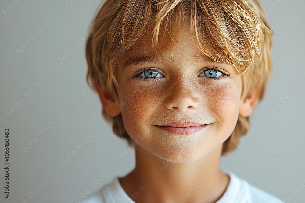 portrait of an white little boy with a smile portrait of an white little boy with a smile