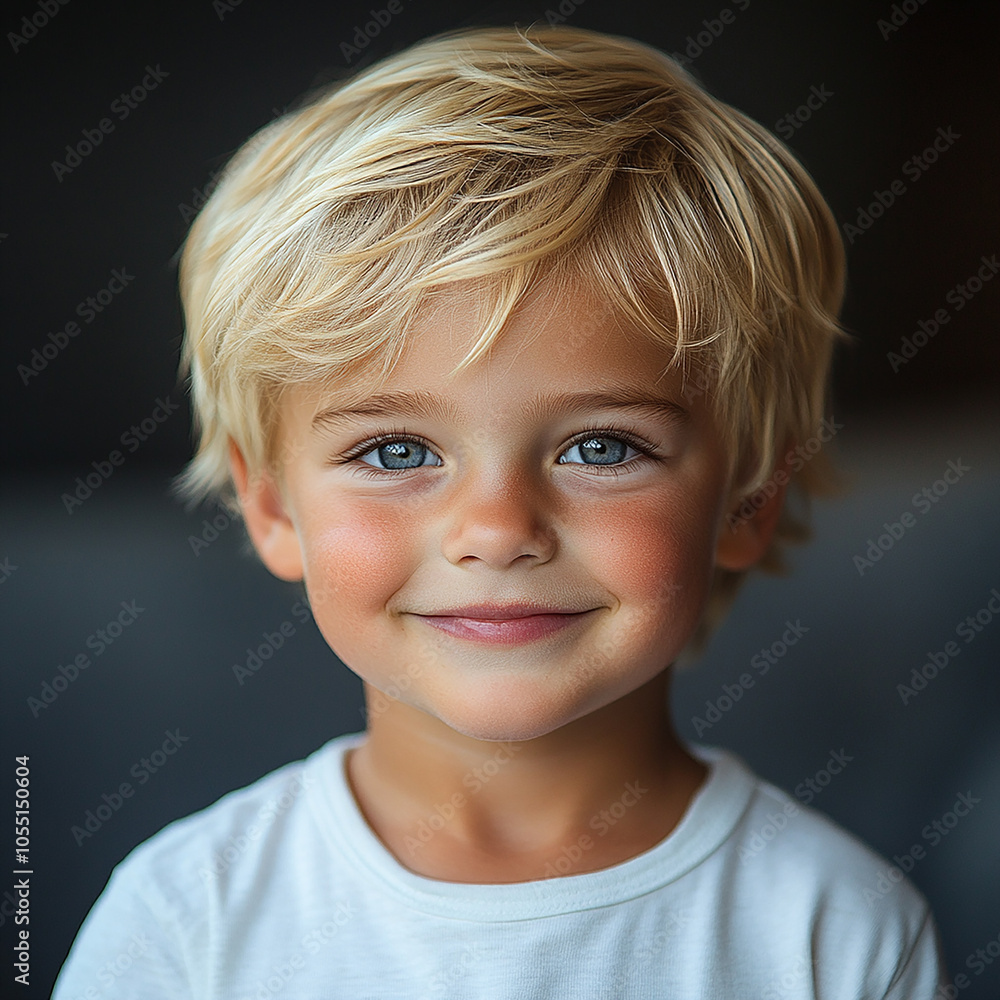 portrait of an white little boy with a smile portrait of an white little boy with a smile