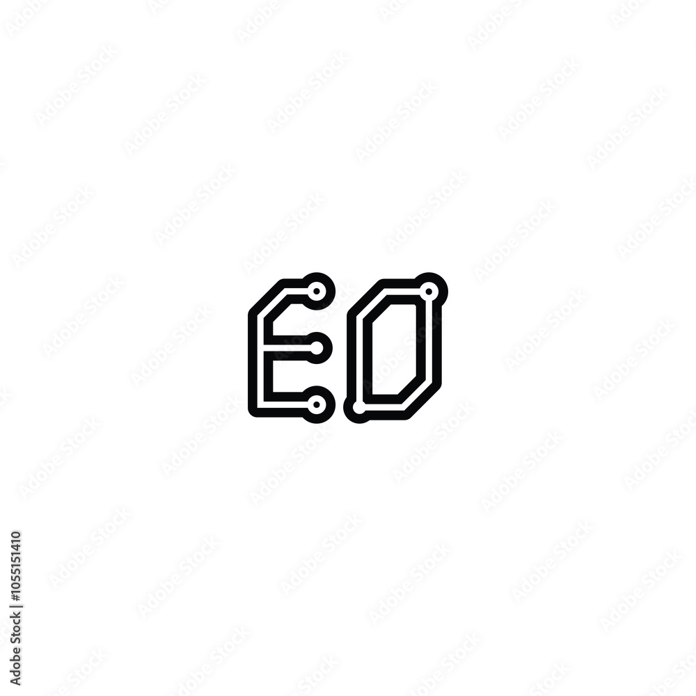 EO monogram logo design letter text name symbol monochrome logotype alphabet character simple logo EO monogram logo design letter text name symbol monochrome logotype alphabet character simple logo