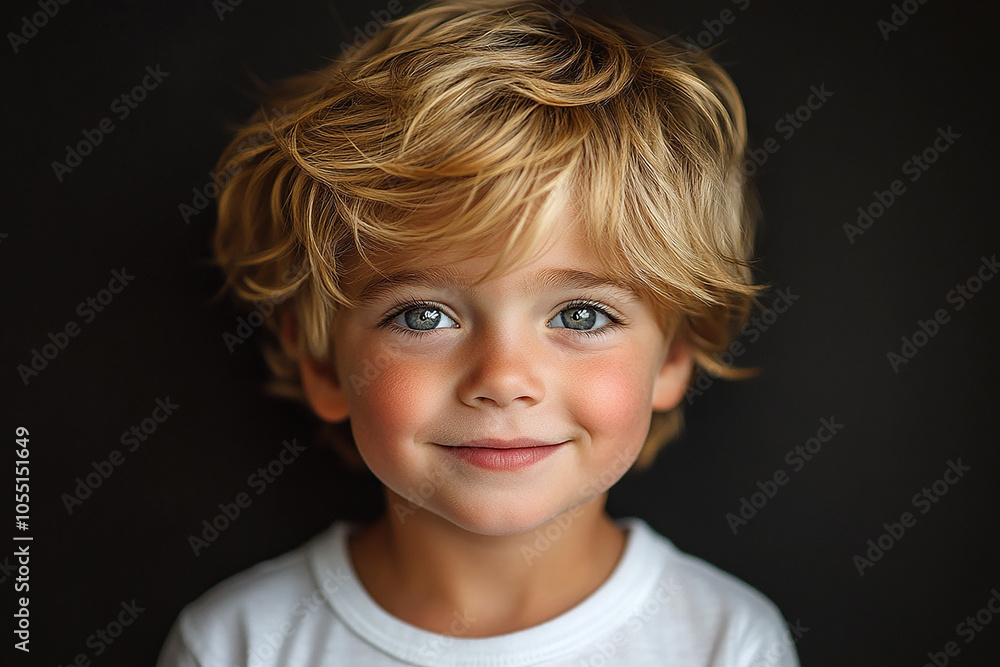 portrait of an white little boy with a smile portrait of an white little boy with a smile