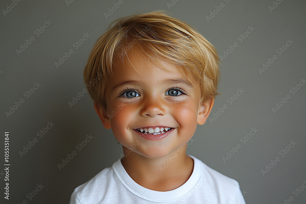 portrait of an white little boy with a smile portrait of an white little boy with a smile