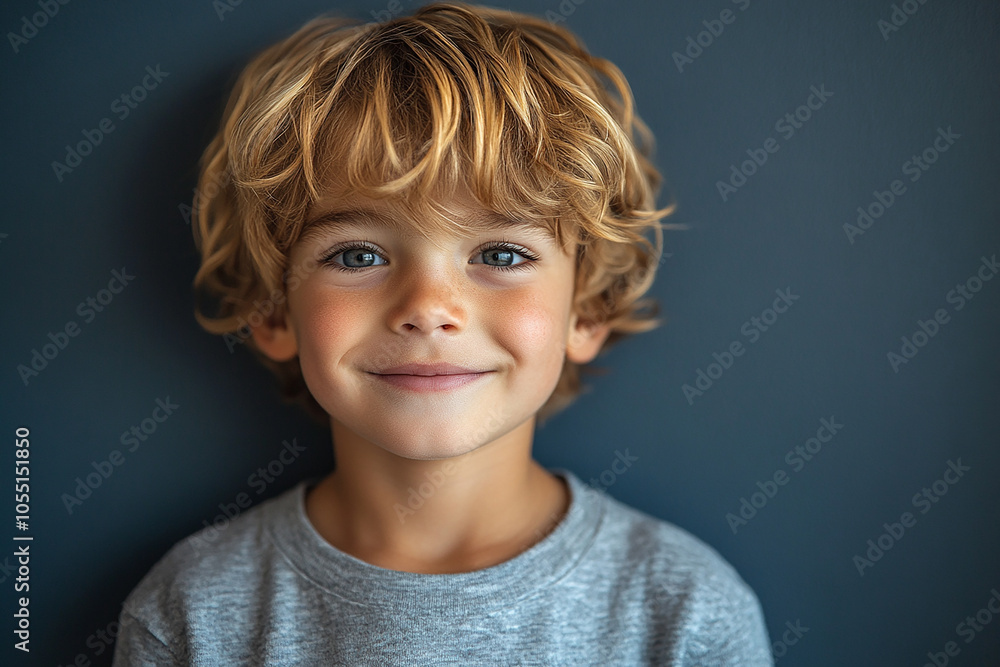 portrait of an white little boy with a smile portrait of an white little boy with a smile