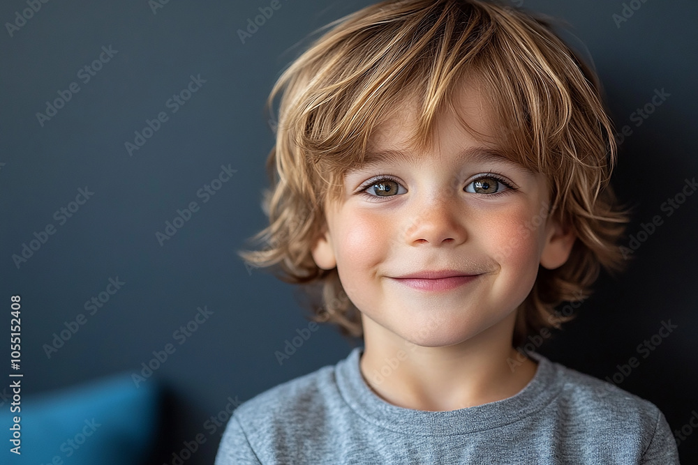 portrait of an white little boy with a smile portrait of an white little boy with a smile