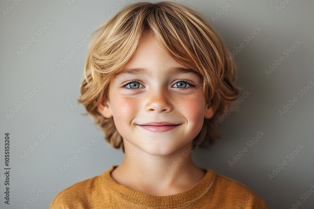 portrait of an white little boy with a smile portrait of an white little boy with a smile
