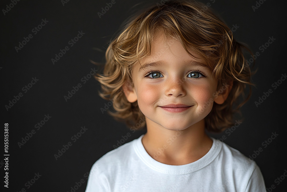 portrait of an white little boy with a smile portrait of an white little boy with a smile
