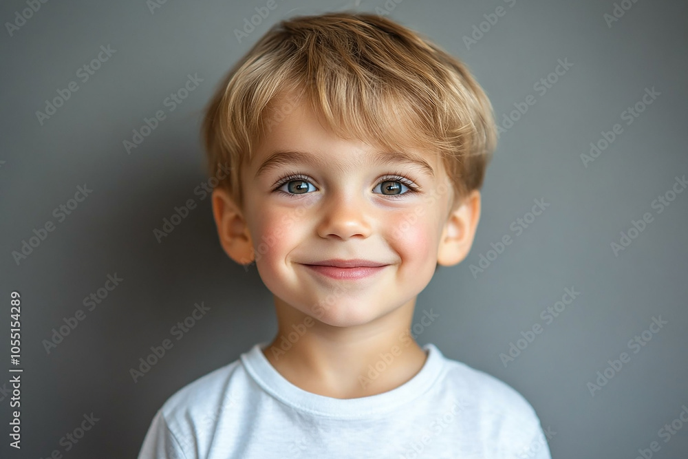portrait of an white little boy with a smile portrait of an white little boy with a smile