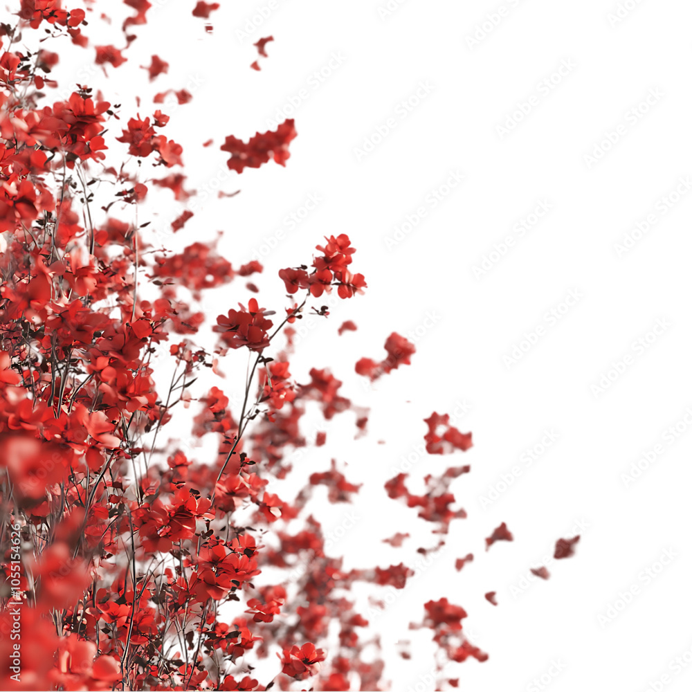 Abstract red floral pattern on black background. Abstract red floral pattern on black background.
