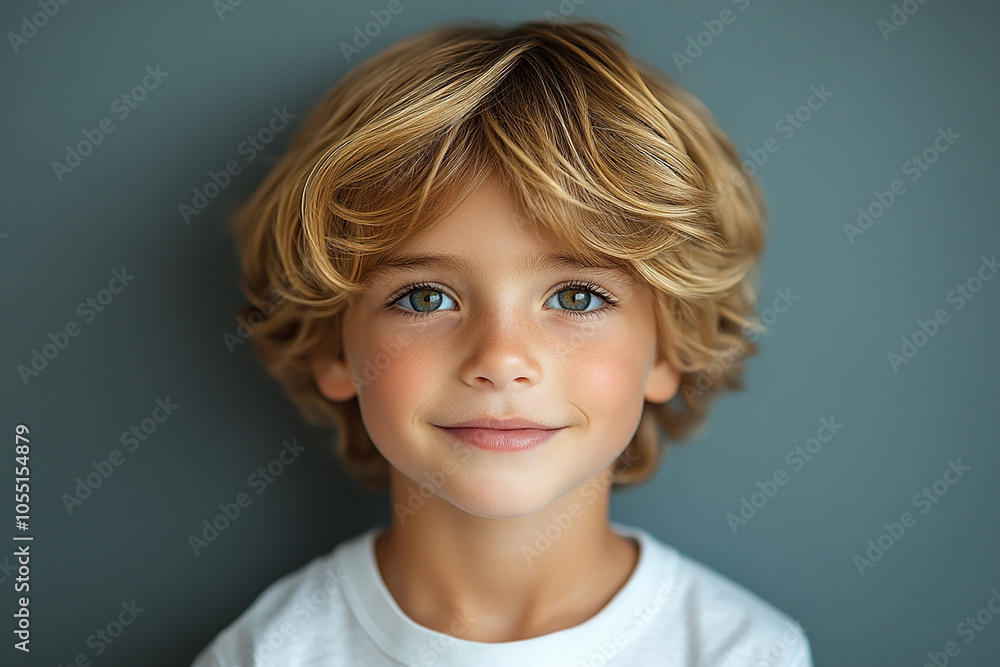 portrait of an white little boy with a smile portrait of an white little boy with a smile