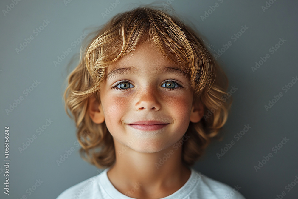 portrait of an white little boy with a smile portrait of an white little boy with a smile