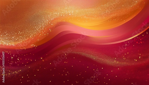 Abstract background, Alizarin crimson and Amber gradient background with glitter photo