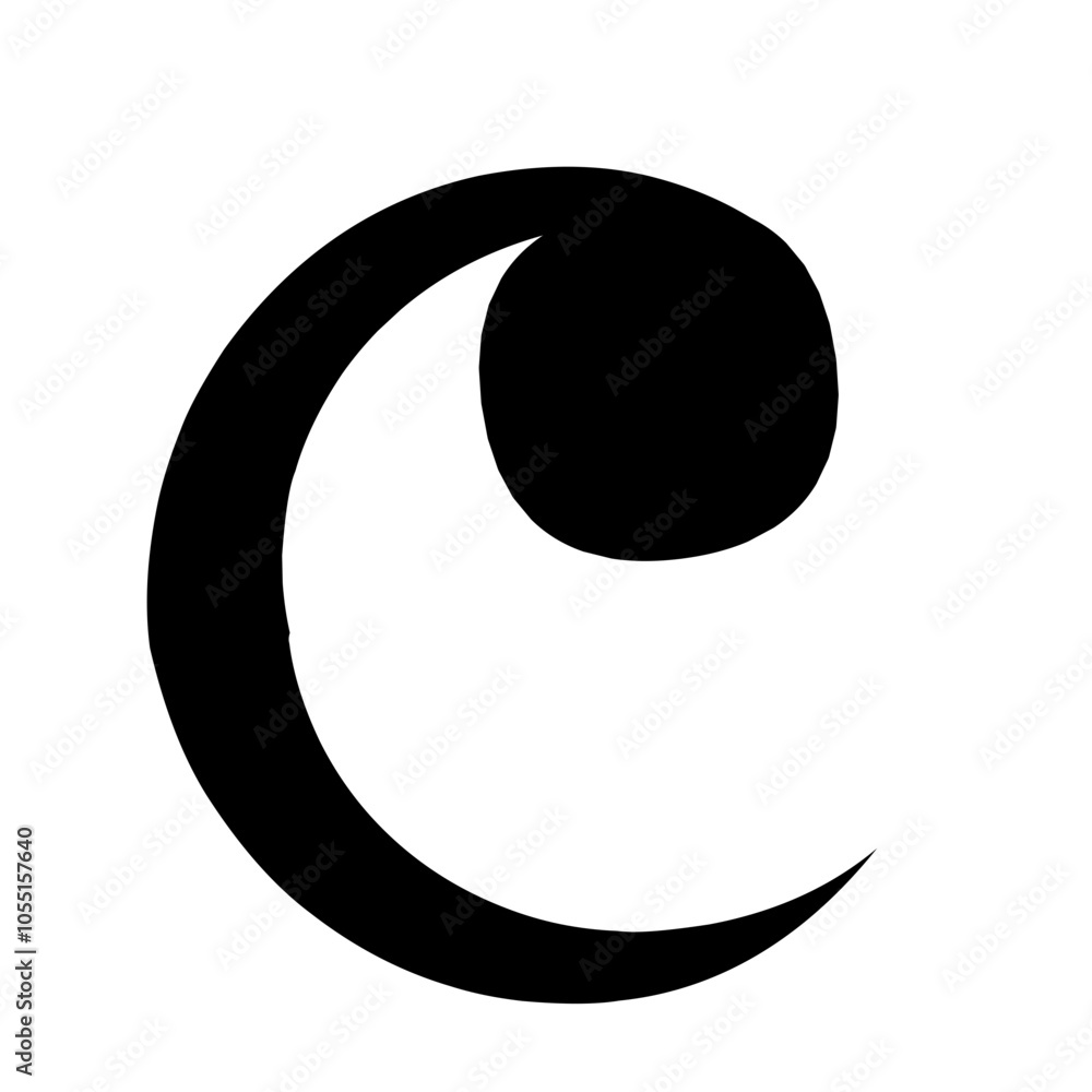Music notes in minimalist black Music notes in minimalist black