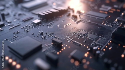 Circuit Board Close Up