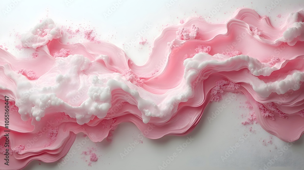 Gradient pink clouds shapes on a white background Gradient pink clouds shapes on a white background