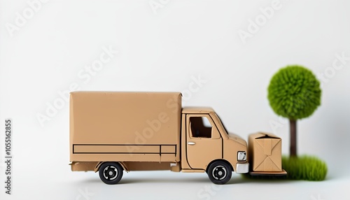  a delivery van transporting packages