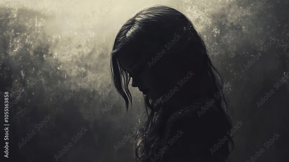Fototapeta premium Haunting Vintage Backdrop: Dark, Eerie, and Timeless