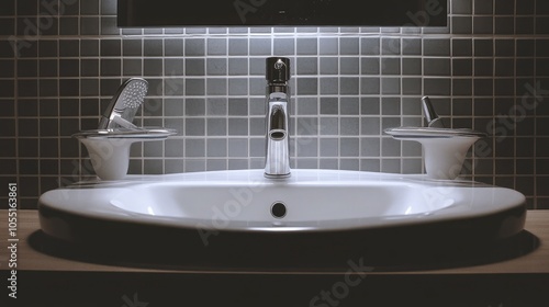 Modern Bathroom Sink with Minimalist Design