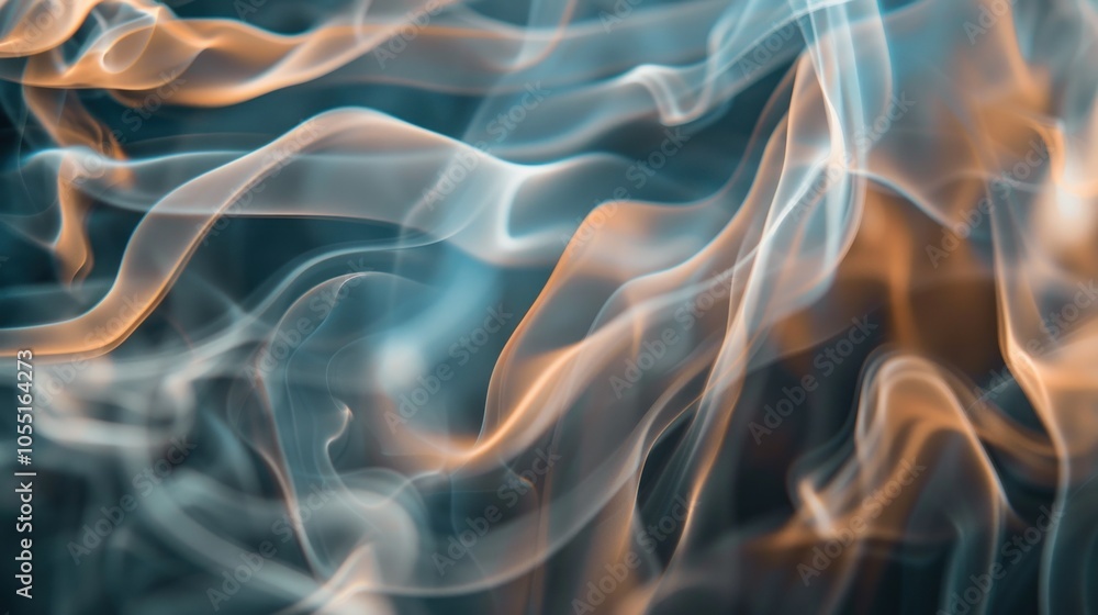 Obraz premium Abstract Smoke Art: A Symphony of Swirls and Hues