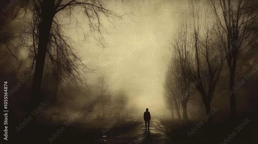 Fototapeta premium Haunting Vintage Backdrop: Dark, Eerie, and Timeless