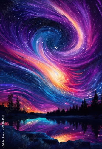 vibrant celestial patterns stellar night sky full glimmering stars astronomical wonders, cosmos, galaxy, universe, twinkling, astronomy, light, darkness