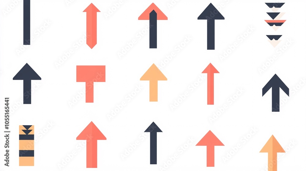 2410 58.A set of icons featuring up and down arrows in vector format, designed to indicate percentage changes. The arrows are bold and filled, with some pointing upward to show growth and others 2410 58.A set of icons featuring up and down arrows in vector format, designed to indicate percentage changes. The arrows are bold and filled, with some pointing upward to show growth and others