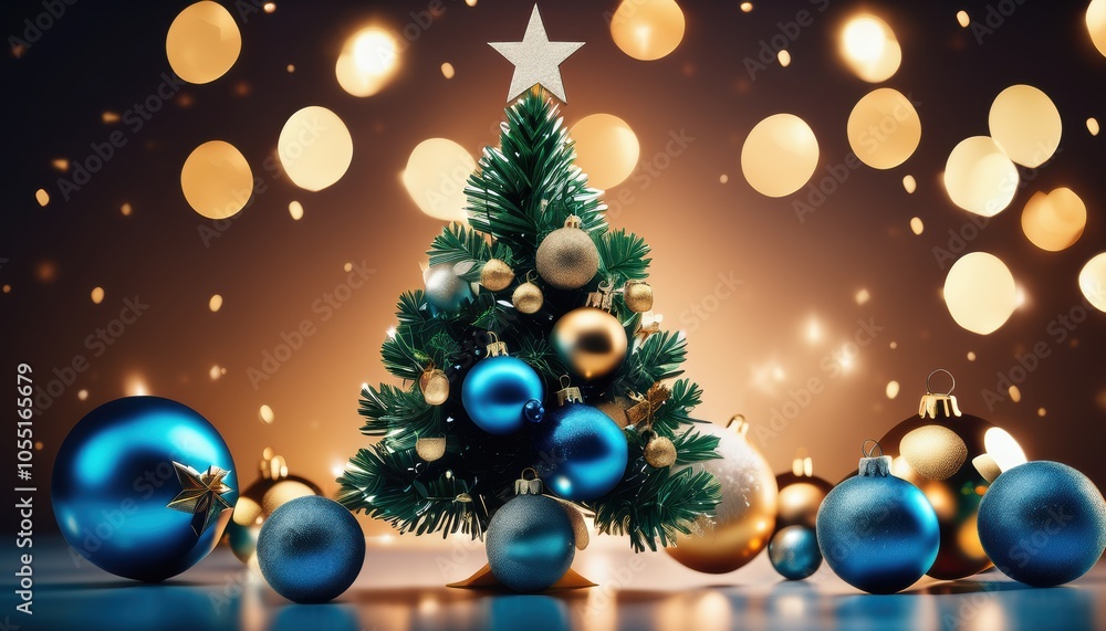 Close up christmas tree decorated with christmas balls Close up christmas tree decorated with christmas balls