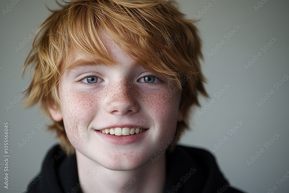 Portrait of smiling white cute teenage boy Portrait of smiling white cute teenage boy