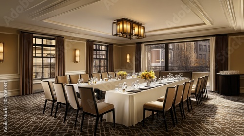 Elegant Conference Room Setup for Meetings