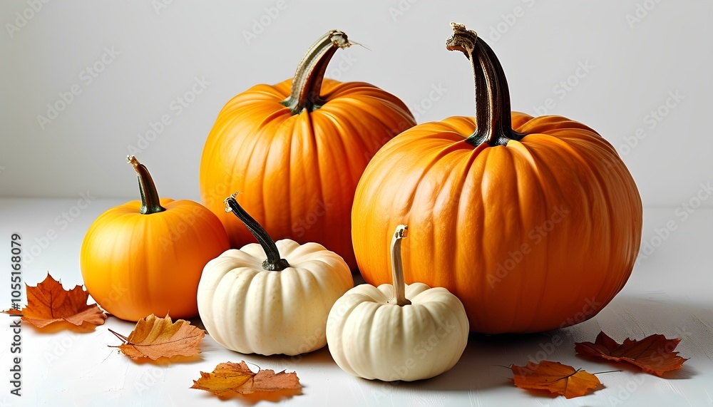 Pumpkin on a white background Pumpkin on a white background