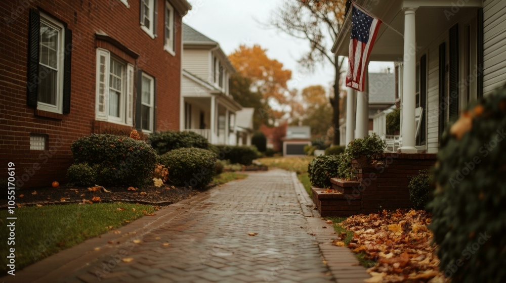 A brick sidewalk featuring an embedded national flag design, symbolizing cultural pride and heritage. A brick sidewalk featuring an embedded national flag design, symbolizing cultural pride and heritage.