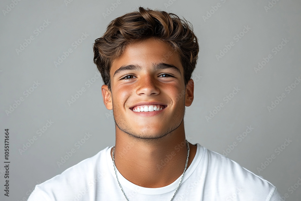 Portrait of smiling white cute teenage boy Portrait of smiling white cute teenage boy